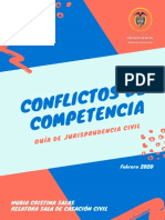 Guía de Jurisprudencia Civil Conflictos de Competencia