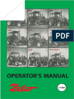 ZETOR 5211-7745 Operator Manual