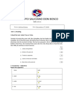 Instituto Saliciano Don Bosco: Name Adrian Ozuna Date December 3 2020