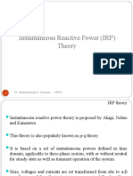 Instantaneous Reactive Power (IRP) Theory: Dr. Siddharthsingh K. Chauhan - PEPS