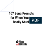 107 Song Prompts For When You're Really Stuck