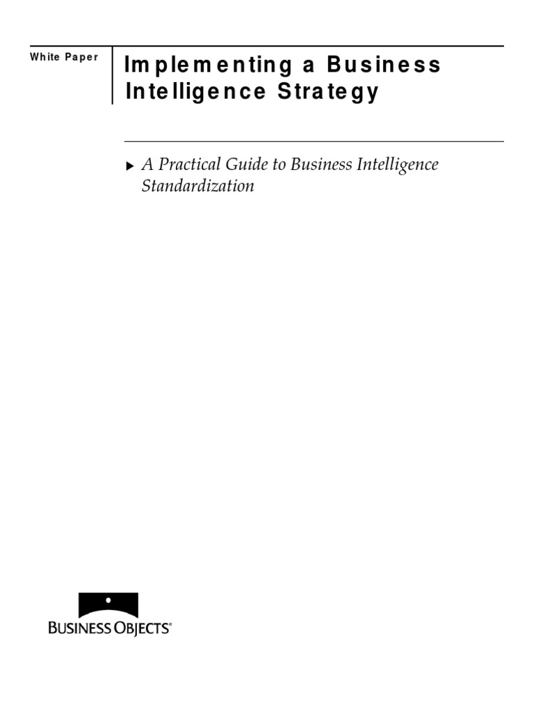 A Practical Guide To Business Intelligence PDF | PDF | Business ...