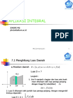 Kuliah 14. Aplikasi Integral-lUAS DAERAH KURVA