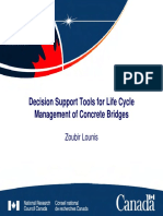 Decision Support Tools For Life Cycle Management of Concrete Bridges
