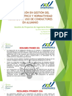 Capacitación en gestión del riesgo eléctrico y normatividad asociado al uso de conductores en aluminio