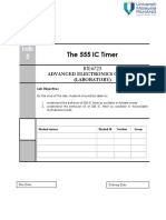 The 555 IC Timer: BTE4723 Advanced Electronics Circuits (Laboratory)