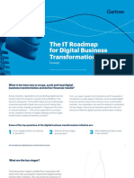 The Gartner It Roadmap For Digital Buisness Transformation Excerpt PDF