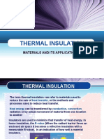 Thermal Insulation: Materials and Its Applications