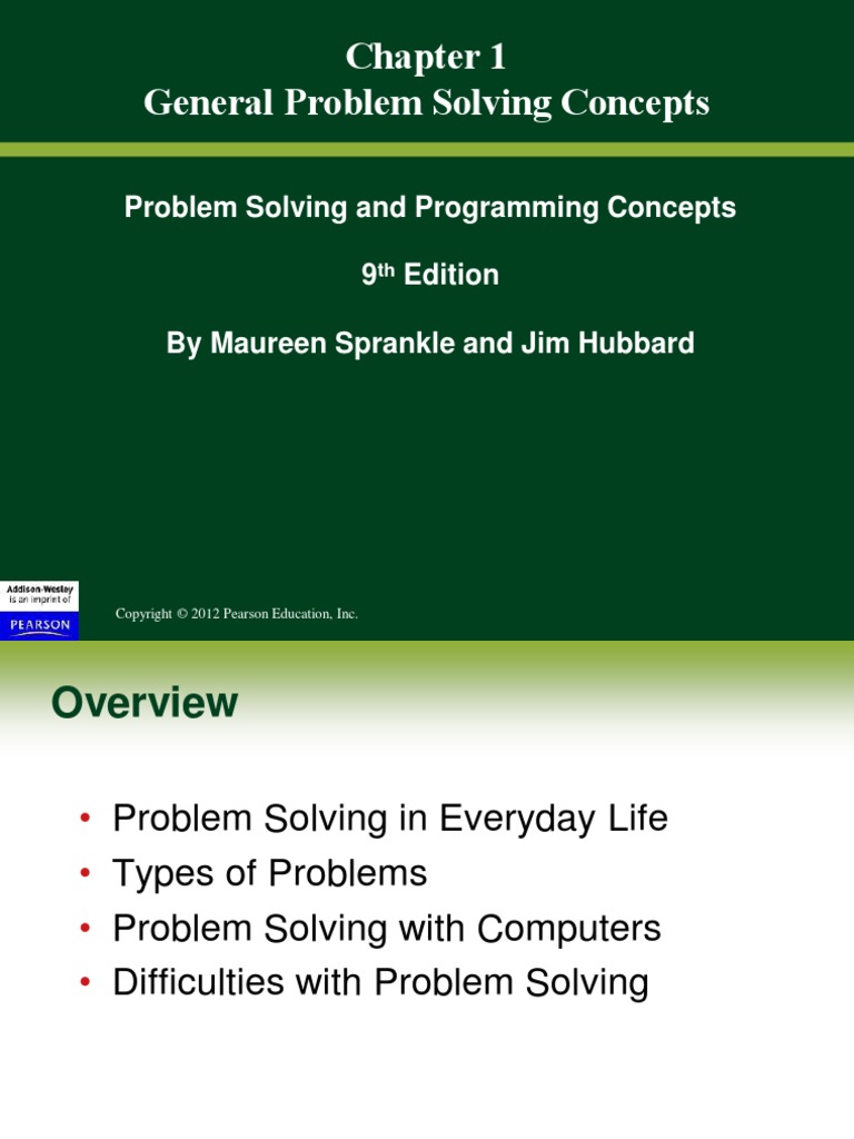 SprankleCh1-Problem Solving and Programming Concepts | PDF