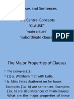 Lecture Clause and Sentence