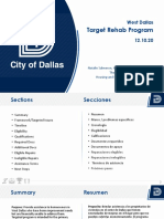West Dallas Targeted Rehab Program 12.10.20