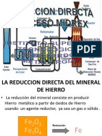 Proceso Midrex: reducción directa continua del mineral de hierro usando agentes reductores gaseosos