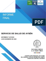 Informe Final #347-2020 Servicio de Salud Aysén Habilitación de Residencia Sanitaria Cerro Negro Diciembre-20