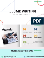 Resume Writing - Shabbir Ahsan 29 Aug 2020 PDF