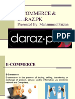 E-Commerce & Daraz - PK: Presented By: Muhammad Faizan