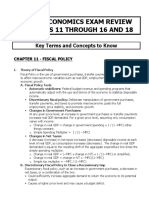 MACROECONOMICS EXAM REVIEW KEY TERMS