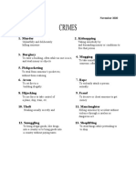 Crime Sheets - Parts 1A & 1B