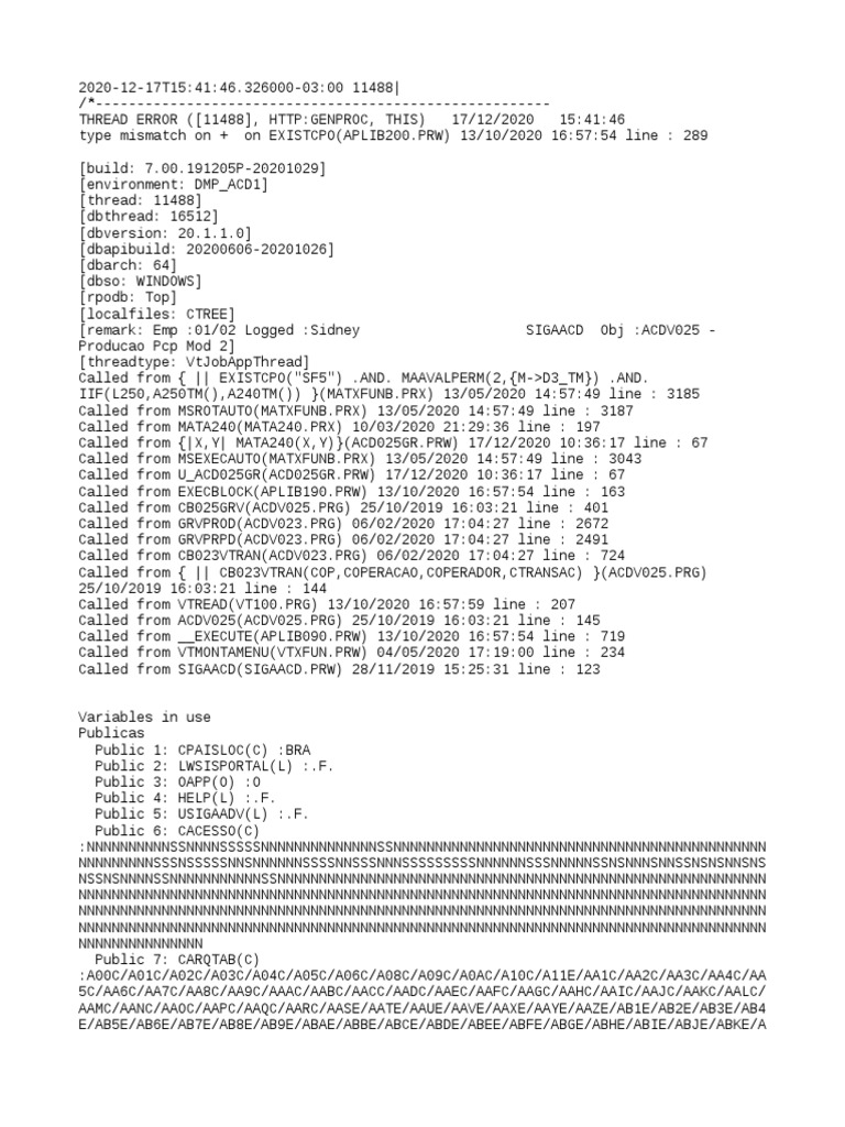 Error Log PCP | PDF | Computers