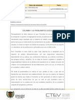 Análisis de la problemática social de Colombia y sus causas