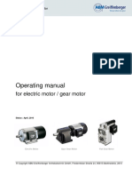 Operating Manual: For Electric Motor / Gear Motor