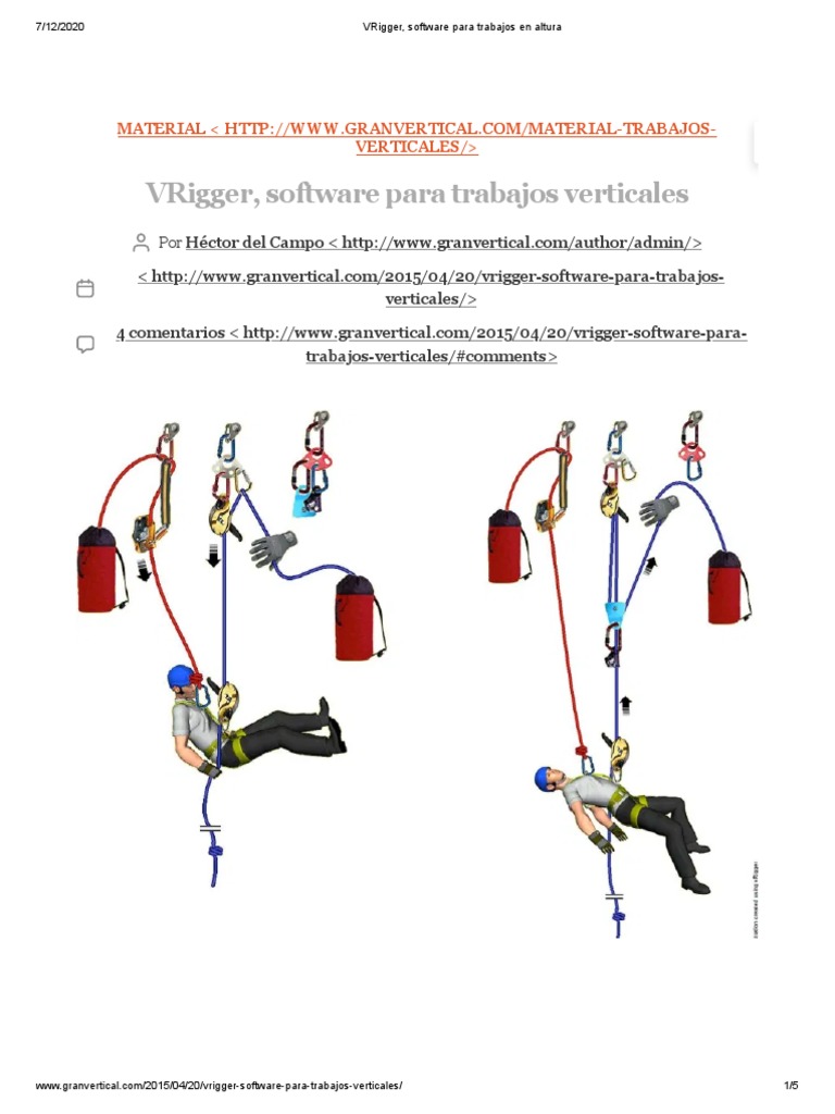 VRigger, Software para Trabajos en Altura | PDF | Software | Tecnología ...