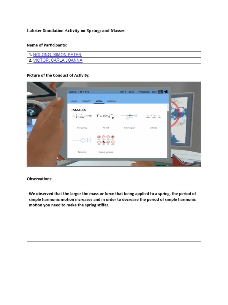 Labster Simulation Activity PDF