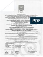 Certificado Conformidad Conectores Cobre PDF