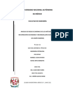 ANÁLISIS DE RIESGO ECONÓMICO DE LOS MÉTODOS DE RS