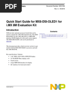 Quick Start Guide For MX8-DSI-OLED1 For i.MX 8M Evaluation Kit