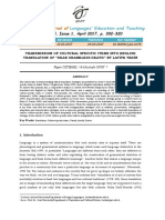 Transmission of Cultural Specific Items Into English PDF
