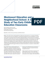 Montessori Education and A Neighborhood School: A Case Study of Two Early Childhood Education Classrooms