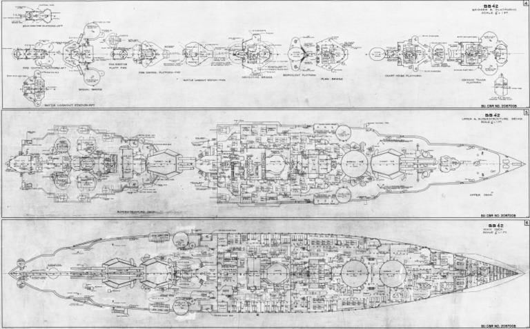 BB 42 Uss Idaho Blueprints PDF | PDF