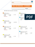 Examen de Raz. Matematico 5ta Unidad