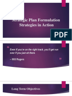 Strategic Plan Formulation Strategies