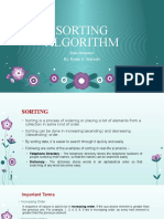 Sorting Algorithm: Data Structure By. Erwin D. Marcelo