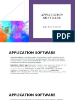 Application Software: Engr. Erwin D. Marcelo