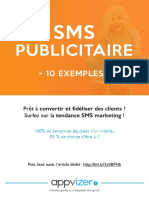 Exemples SMS Publicitaires