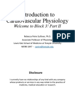 Introduction To Cardiovascular Physiology: Welcome To Block 3! Part II