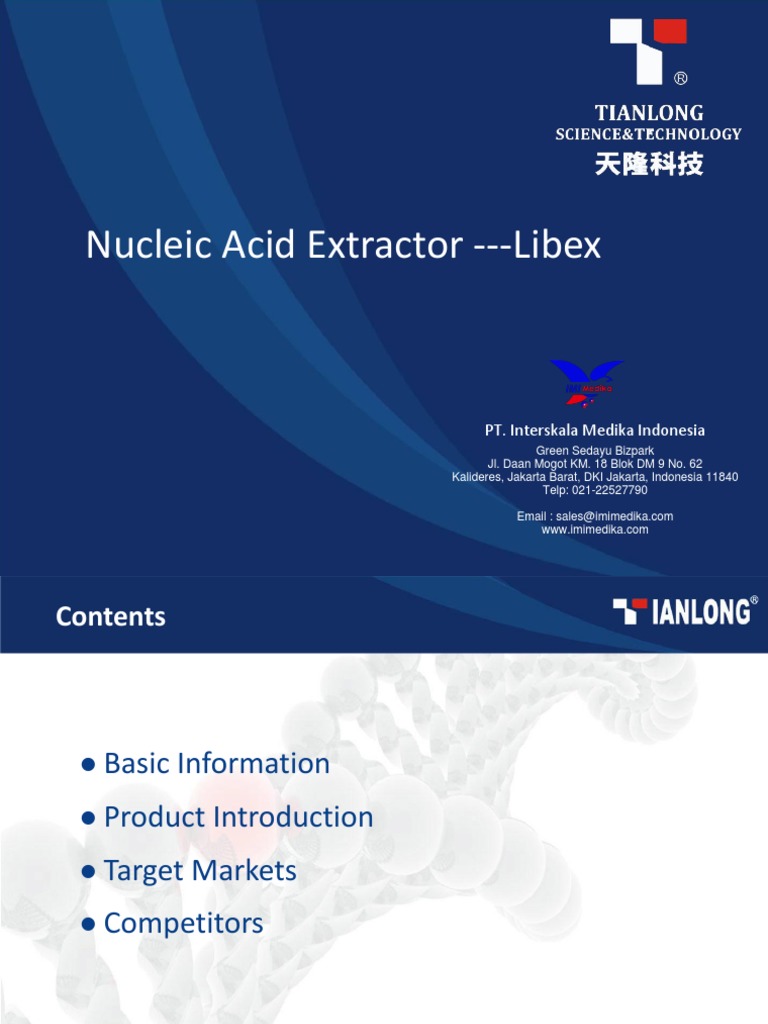 (Medika) Nucleic Acid Extractor-Libex | PDF | Gel Electrophoresis ...