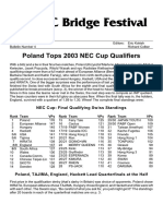 Poland Tops 2003 NEC Cup Qualifiers