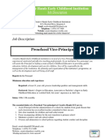 Vice-Principals Job Description PDF
