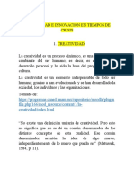 Creatividad e Innovación en Tiempos de Crisis