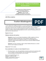 Teachers Job Description PDF