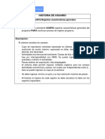 PLAN VALL012 Registrar Características Generales