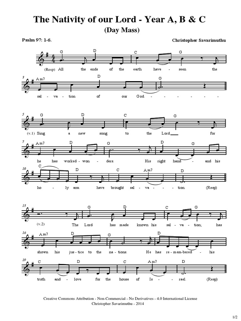 The Nativity of Our Lord Day Mass Year A, B & C PDF