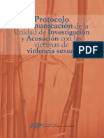 Protocolo de Comunicación Con Víctimas de Violencia Sexual