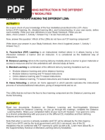 LDM2 Module 3A Activity With Sample Answers