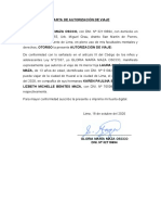 Carta de Autorización de Viaje