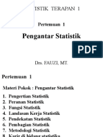 Pert 1 Pengantar Statistik