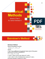 Numerical Methods: Module 2 Part 2 by Carlos Hortinela IV